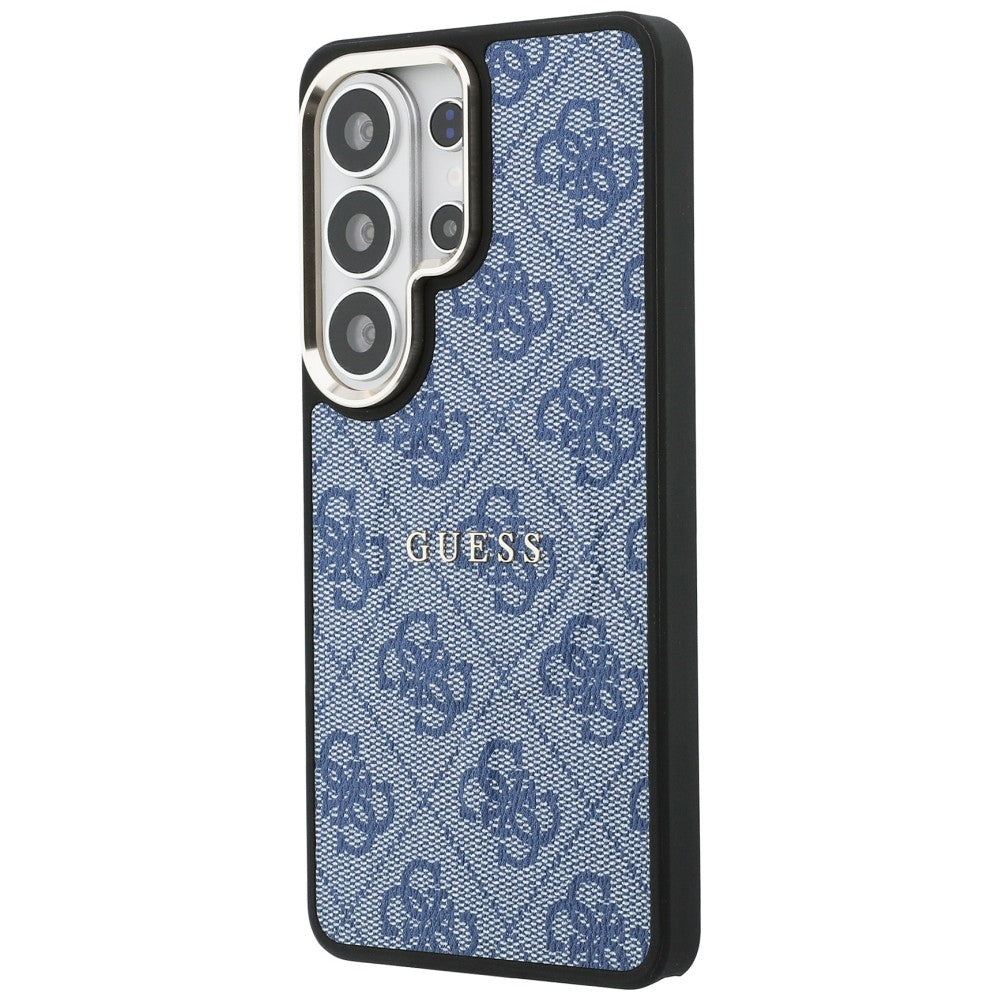 Étui MagSafe pour Samsung Galaxy S26 Ultra S948, Guess, 4G Embossed Ring, Bleu