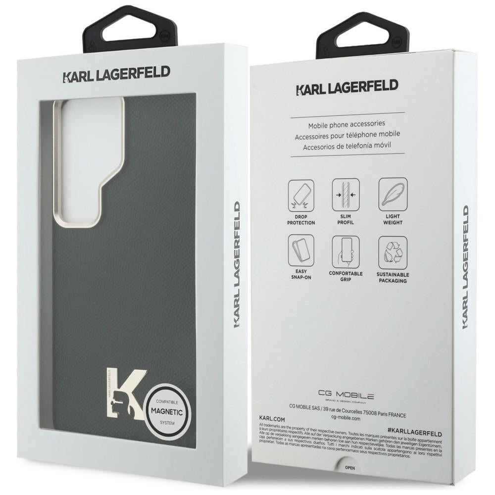 MagSafe Hülle für Samsung Galaxy S26 Ultra S948, Karl Lagerfeld, Karl Head Logo, Schwarz