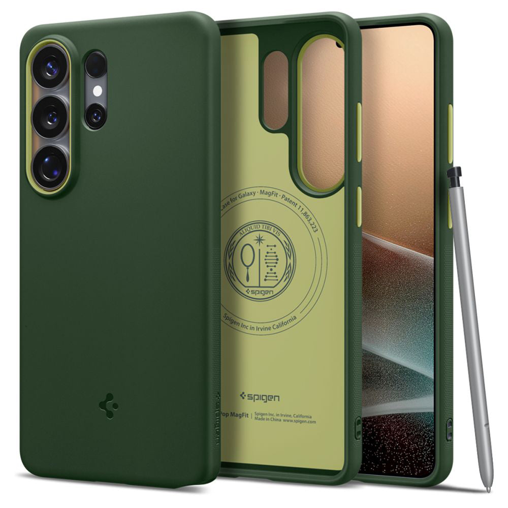 Custodia MagSafe per Samsung Galaxy S26 Ultra S948, Spigen, Caseology Nano Pop, Verde ACS11039