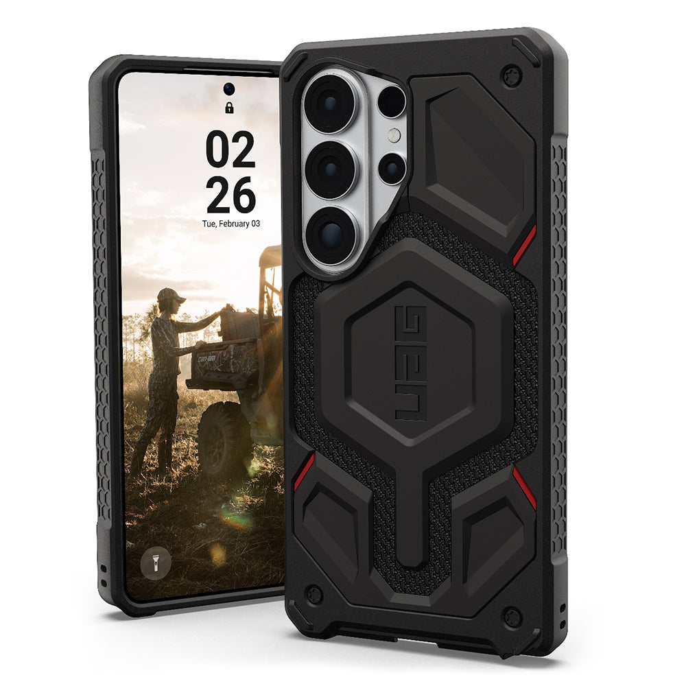 Custodia MagSafe per Samsung Galaxy S26 Ultra S948, Urban Armor Gear, Monarch Pro Kevlar, nera