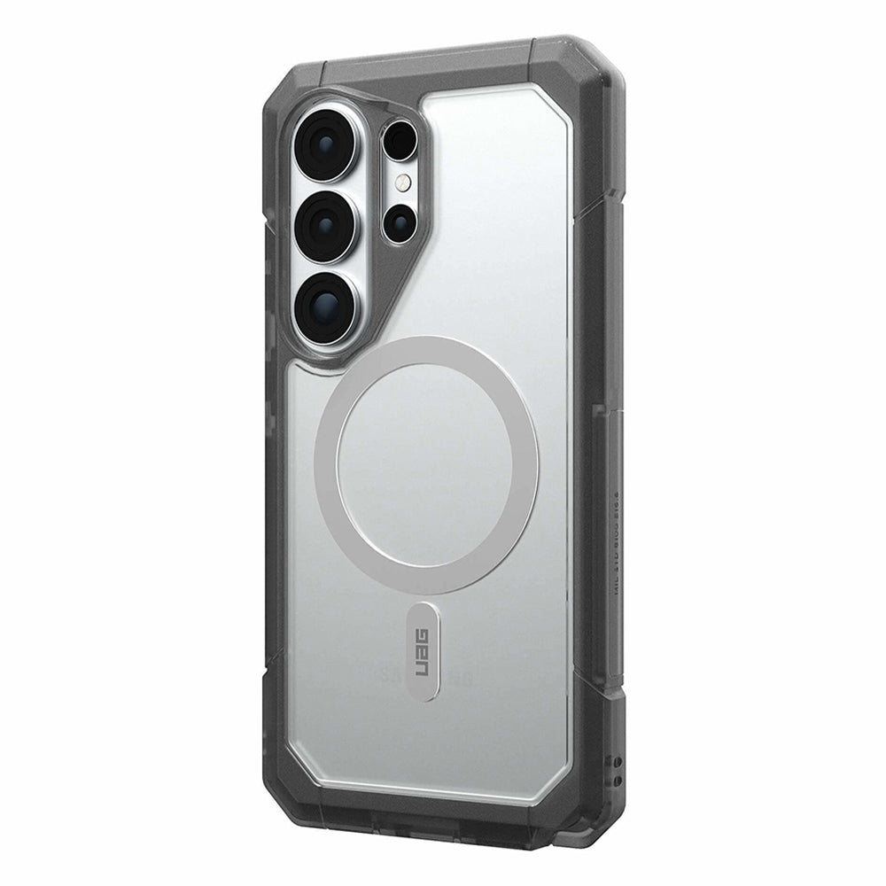 Custodia MagSafe per Samsung Galaxy S26 Ultra S948, Urban Armor Gear, Trooper, Trasparente Grigia