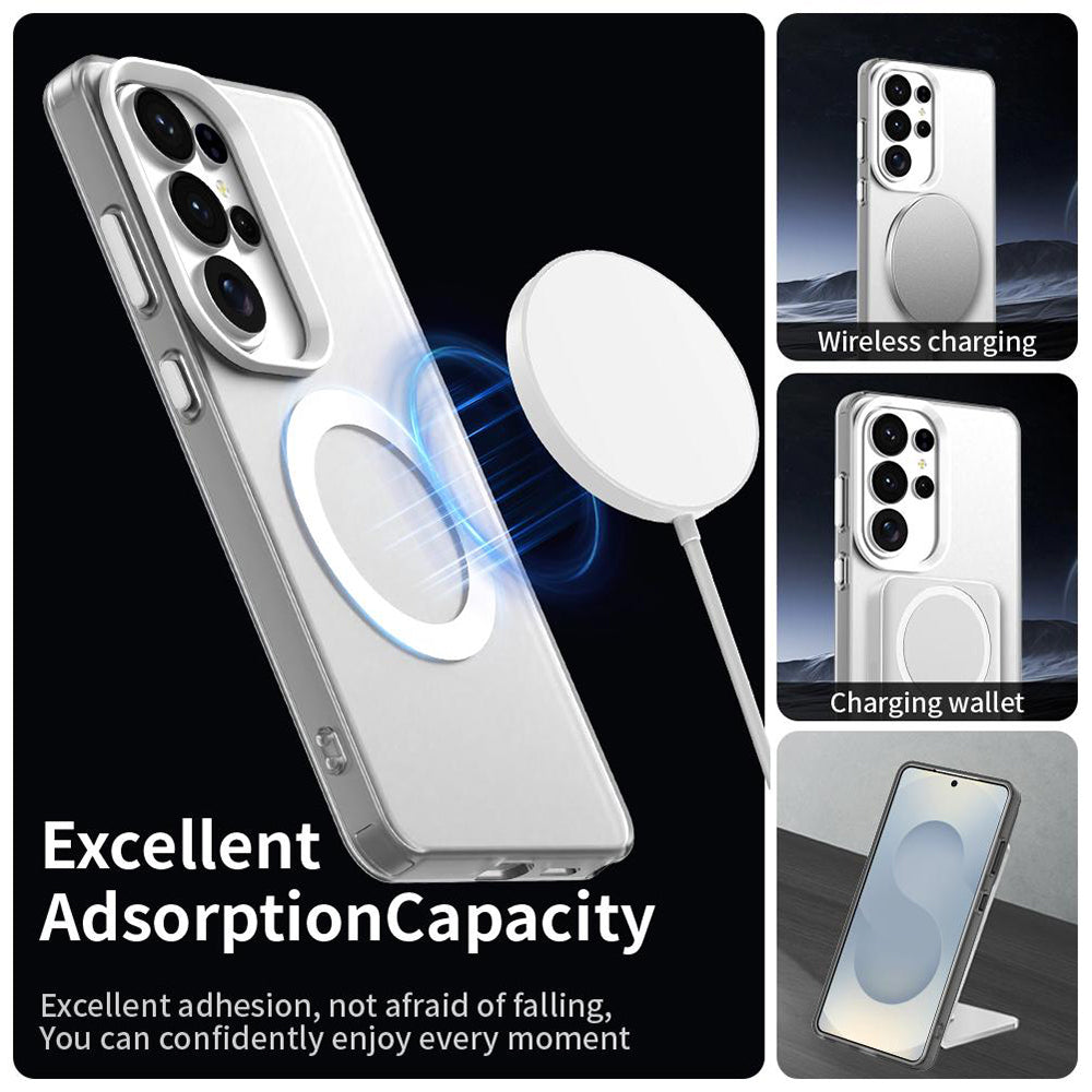 Étui MagSafe pour Samsung Galaxy S26 Ultra, Techsuit, CandyCase, Blanc