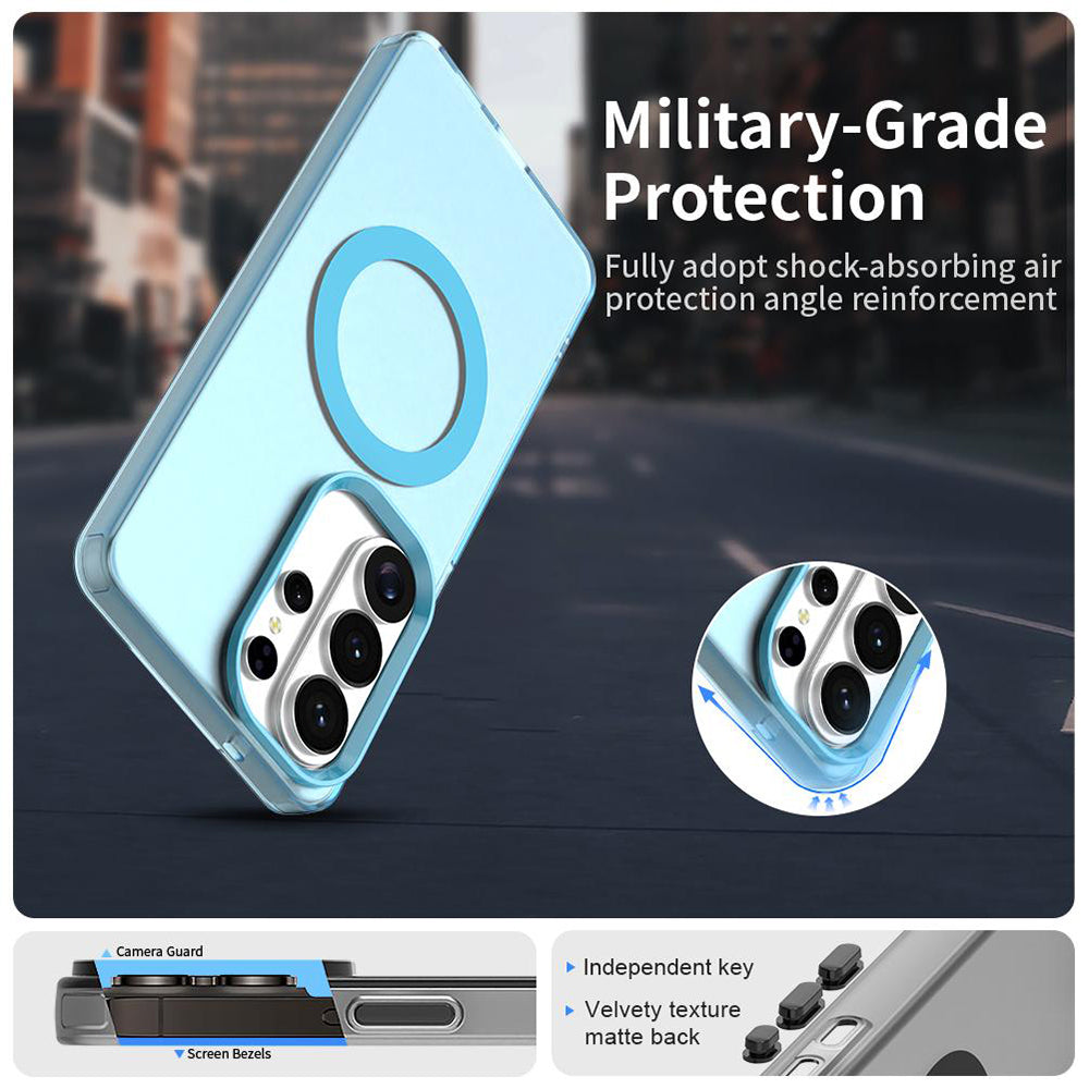 Custodia MagSafe per Samsung Galaxy S26 Ultra S948, Techsuit, CandyCase, Blu