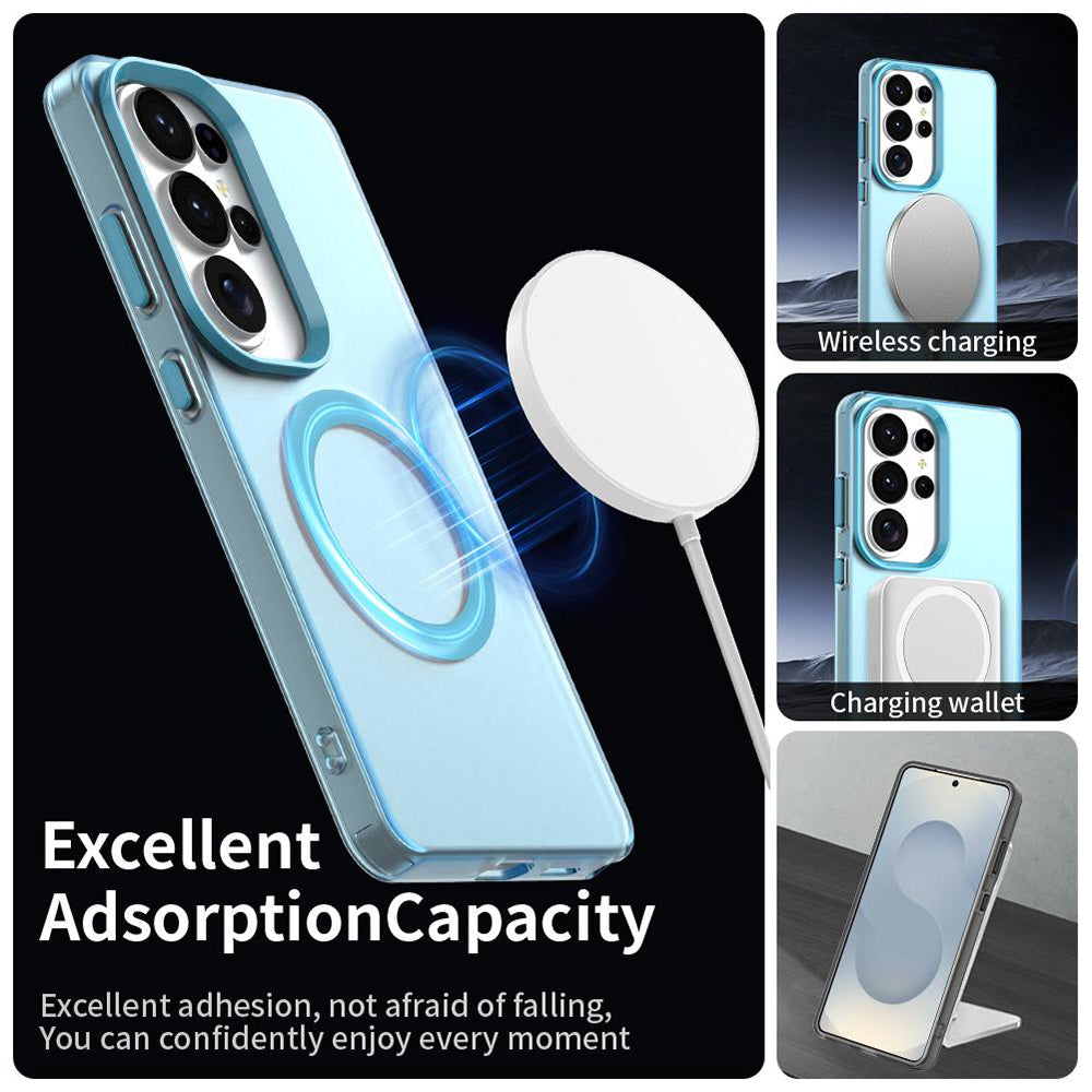 Custodia MagSafe per Samsung Galaxy S26 Ultra S948, Techsuit, CandyCase, Blu