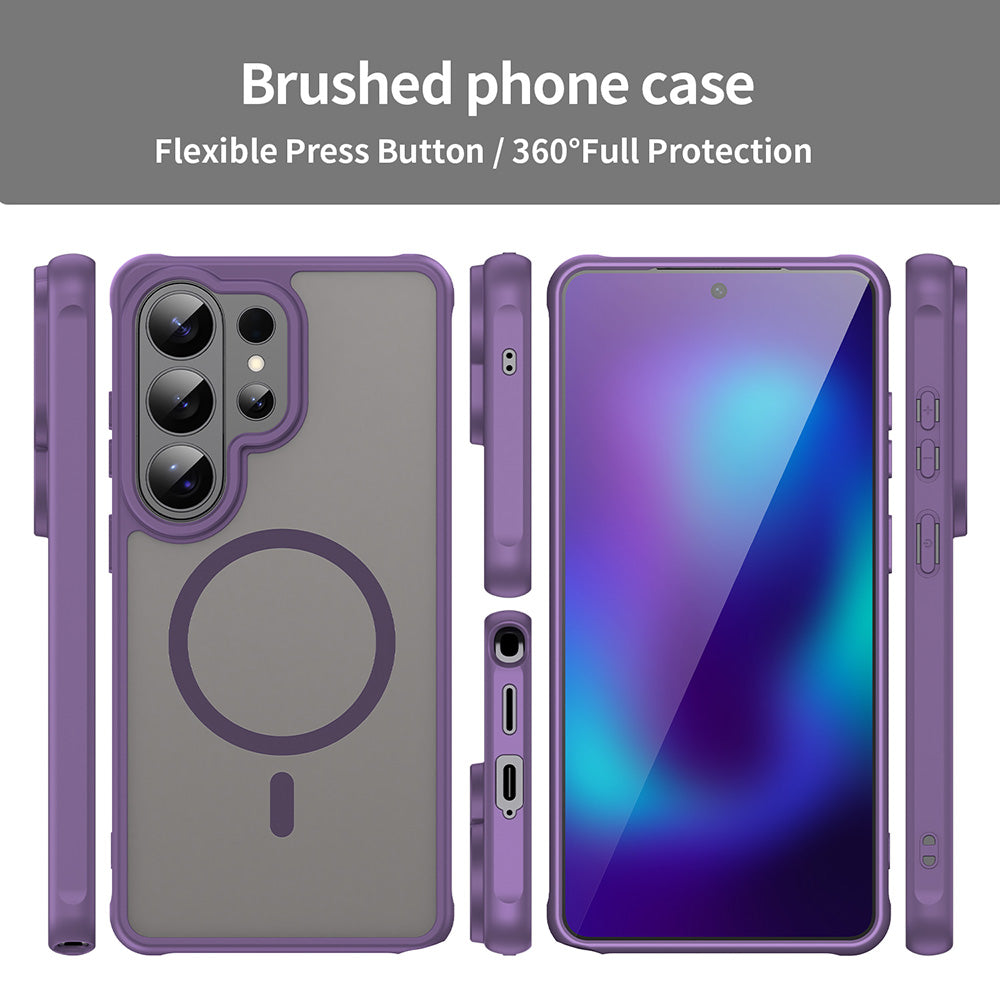Custodia MagSafe per Samsung Galaxy S26 Ultra S948, Techsuit, HaloFrost II, Viola
