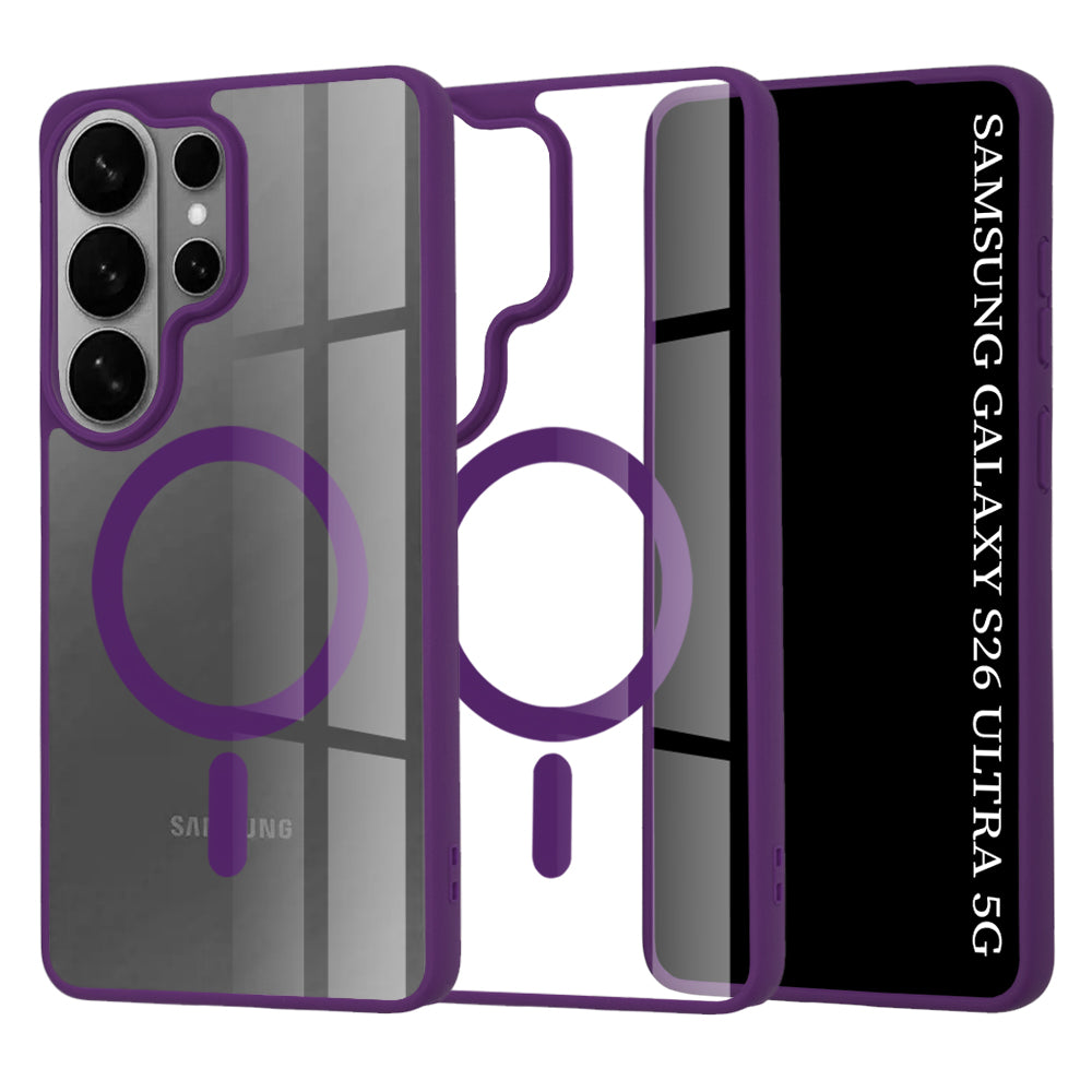 Custodia MagSafe per Samsung Galaxy S26 Ultra, Techsuit, Pro, Viola