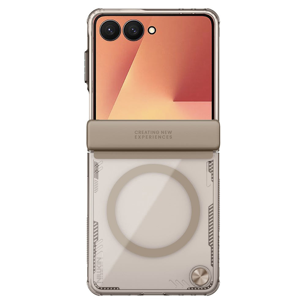 Custodia MagSafe per Samsung Galaxy Z Flip7 F766, Nillkin, Iceblade, Marrone