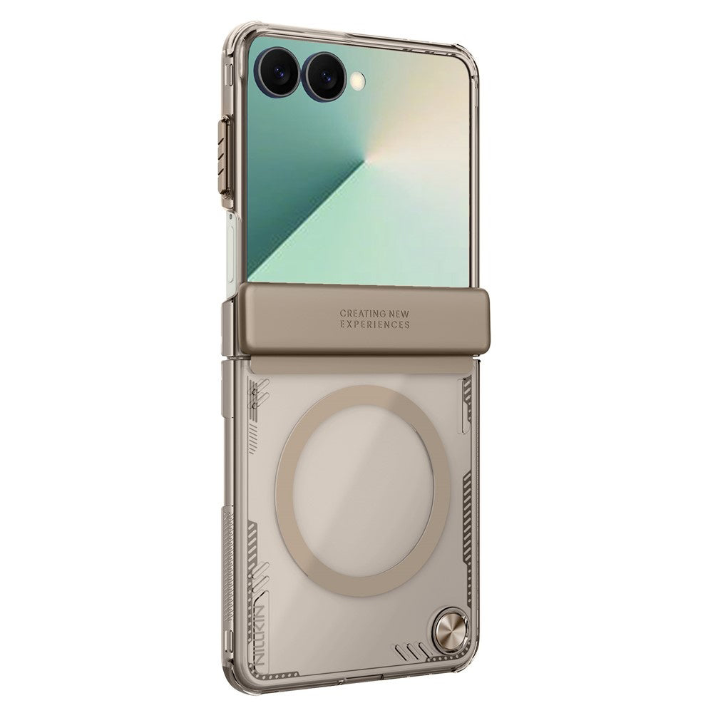Custodia MagSafe per Samsung Galaxy Z Flip7 F766, Nillkin, Iceblade, Marrone