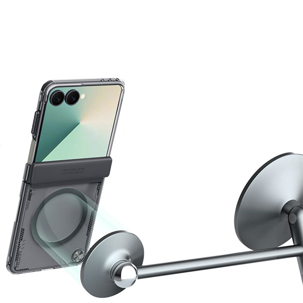 Custodia MagSafe per Samsung Galaxy Z Flip7 F766, Nillkin, Iceblade, Marrone