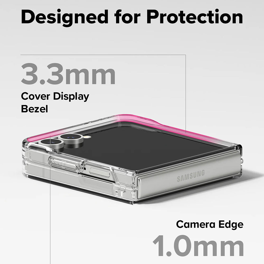 Custodia MagSafe per Samsung Galaxy Z Flip7 F766, Ringke, Fusion, Trasparente