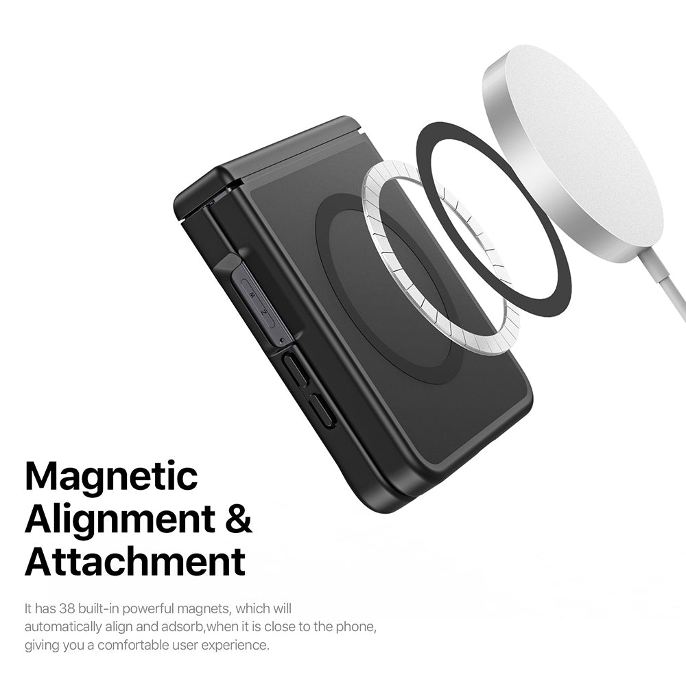 Custodia MagSafe per Samsung Galaxy Z Flip8 F776, DUX DUCIS, Yind, Viola Chiaro
