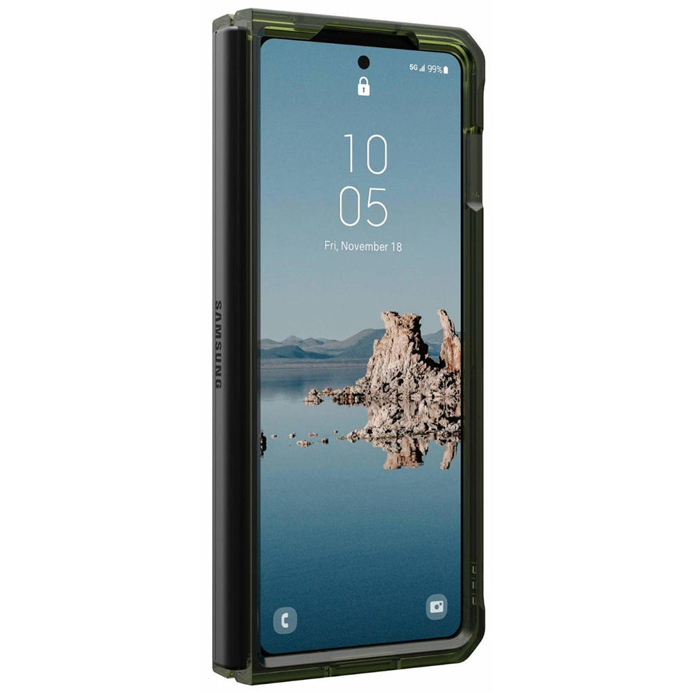 Custodia MagSafe per Samsung Galaxy Z Fold5 F946, Urban Armor Gear, Plyo Pro, Verde Grigio