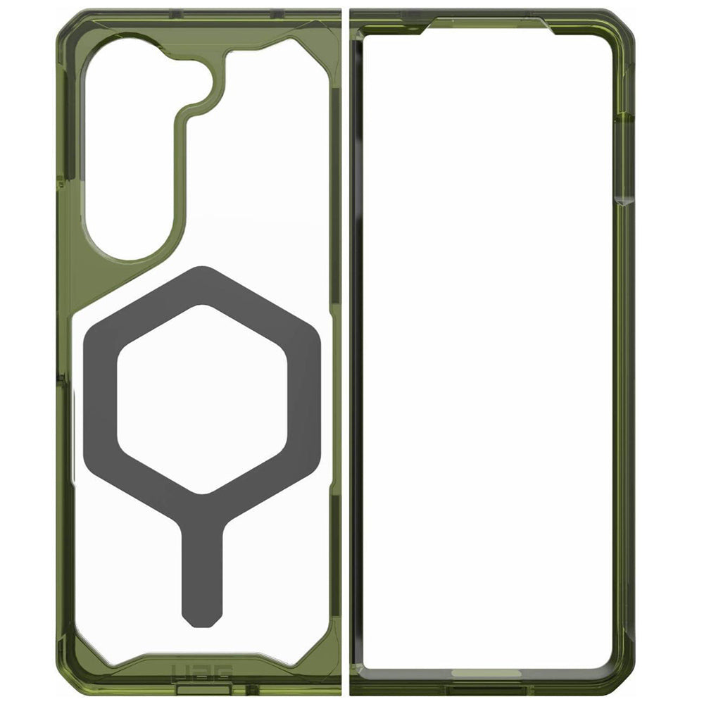 Custodia MagSafe per Samsung Galaxy Z Fold5 F946, Urban Armor Gear, Plyo Pro, Verde Grigio