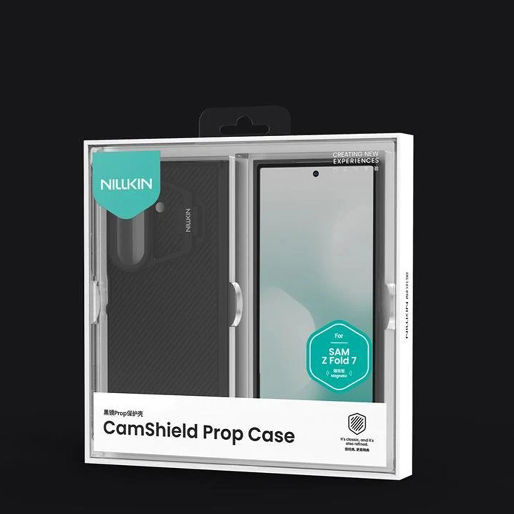 MagSafe-Hülle für Samsung Galaxy Z Fold7 F966, Nillkin, CamShield Pro mit transparentem Objektivschutz, Schwarz