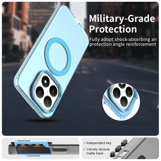 Étui MagSafe pour Xiaomi 15T, Techsuit, CandyCase, Bleu