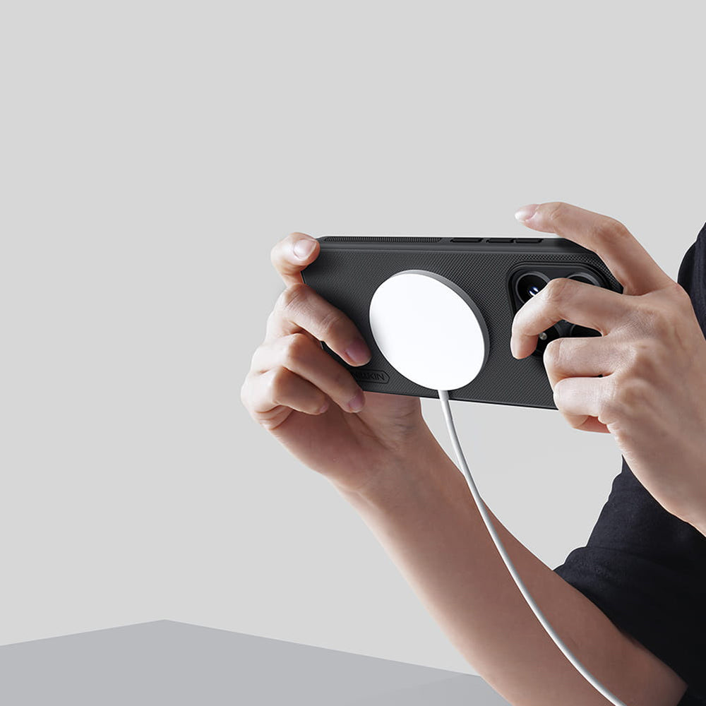Coque MagSafe pour Xiaomi 17, Nillkin, Super Shield Pro, Noir Satiné