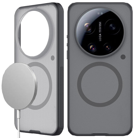 Coque MagSafe pour Xiaomi 17 Ultra, Nillkin, Super Shield Pro, Noire Transparente