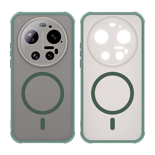 Custodia MagSafe per Xiaomi 17 Ultra, Techsuit, HaloFrost II, Verde