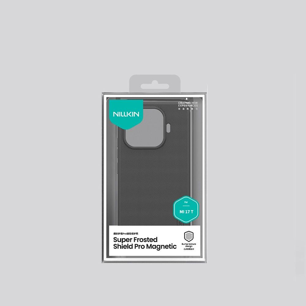 Custodia MagSafe per Xiaomi 17T, Nillkin, Super Shield Pro, Nero Satinato