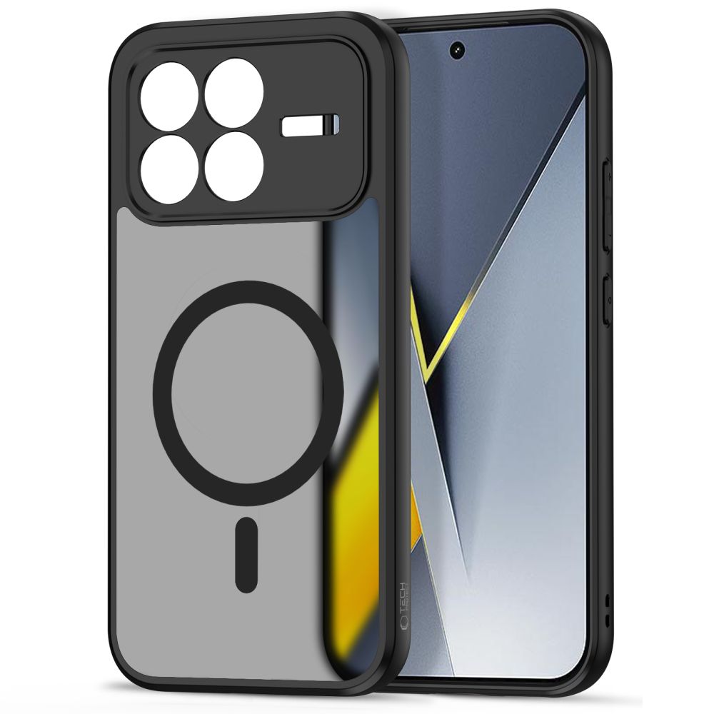 Custodia MagSafe per Xiaomi Poco F8 Pro, Tech-Protect, Magmat, Nera