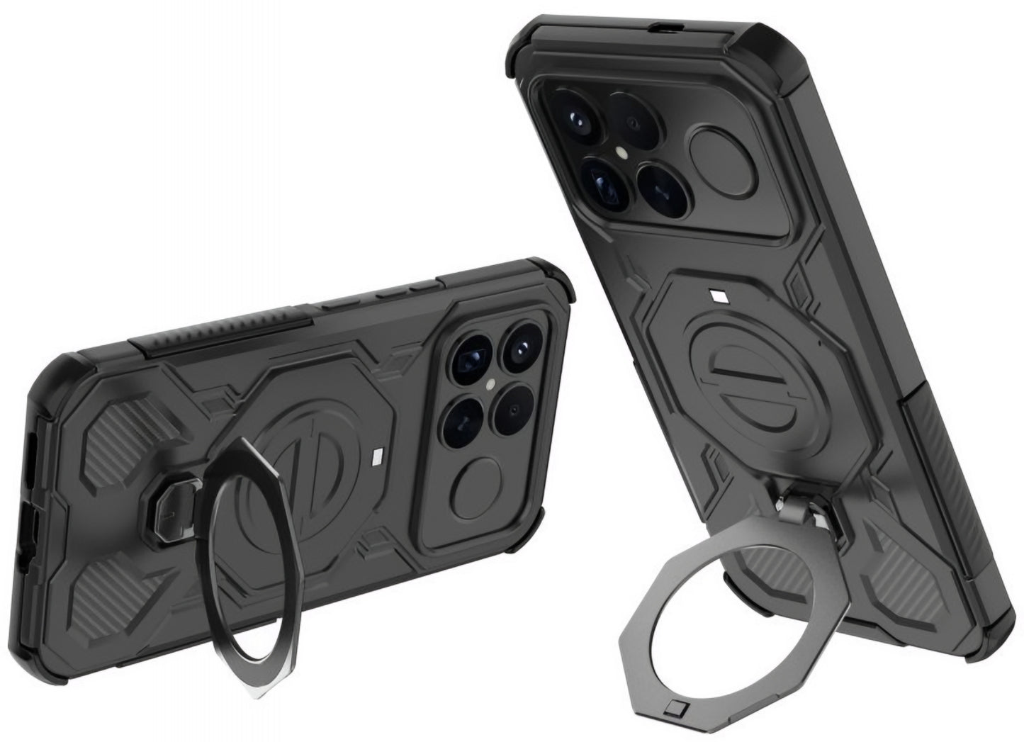 Custodia MagSafe per Xiaomi Poco F8 Ultra, Tech-Protect, TacticStand, Nera Opaca