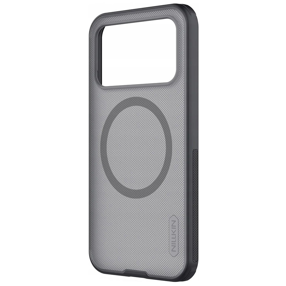 Custodia MagSafe per Xiaomi Poco F8 Pro, Nillkin, Super Shield Pro, Nera Trasparente Satinata