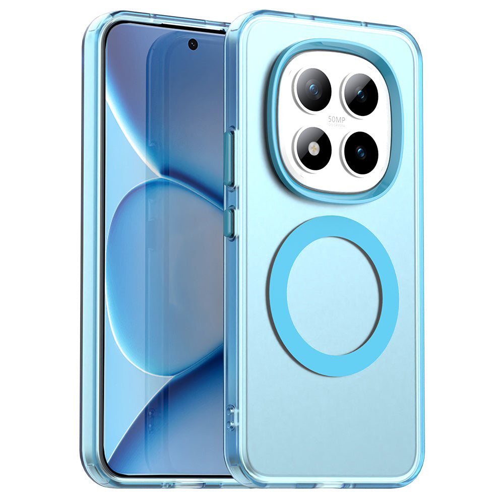 Housse MagSafe pour Xiaomi Poco M8 Pro / Redmi Note 15 Pro+ 5G, Techsuit, CandyCase, Bleue