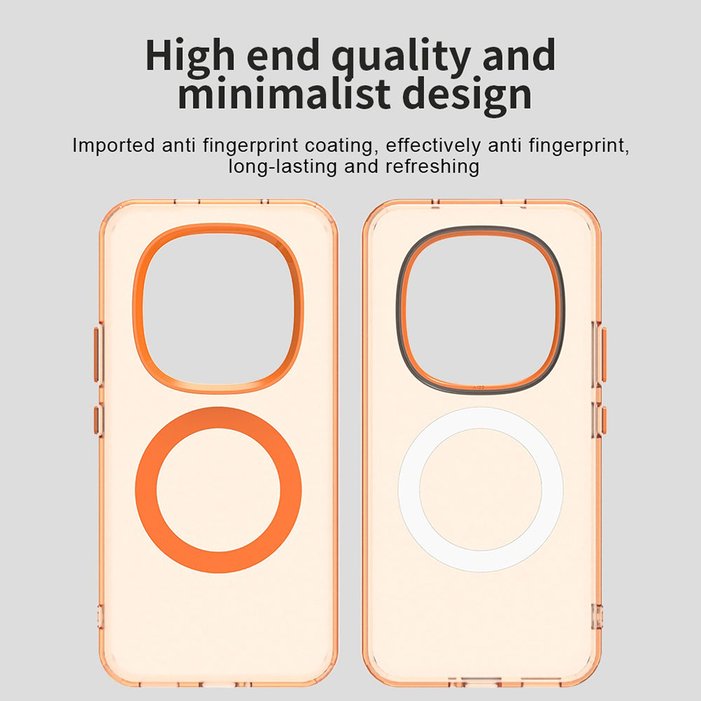 Custodia MagSafe per Xiaomi Poco M8 Pro / Redmi Note 15 Pro+ 5G, Techsuit, CandyCase, Arancione