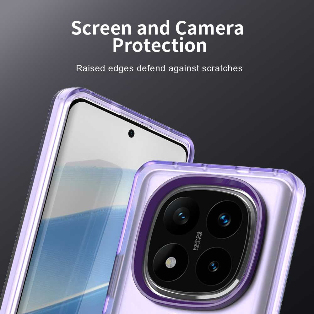 Custodia MagSafe per Xiaomi Poco X7 / Redmi Note 14 Pro 5G, Techsuit, CandyCase, Viola