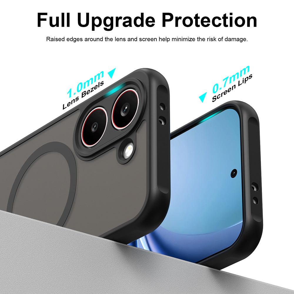 Custodia MagSafe per Xiaomi Poco X8 Pro, Techsuit, HaloFrost II, Nera