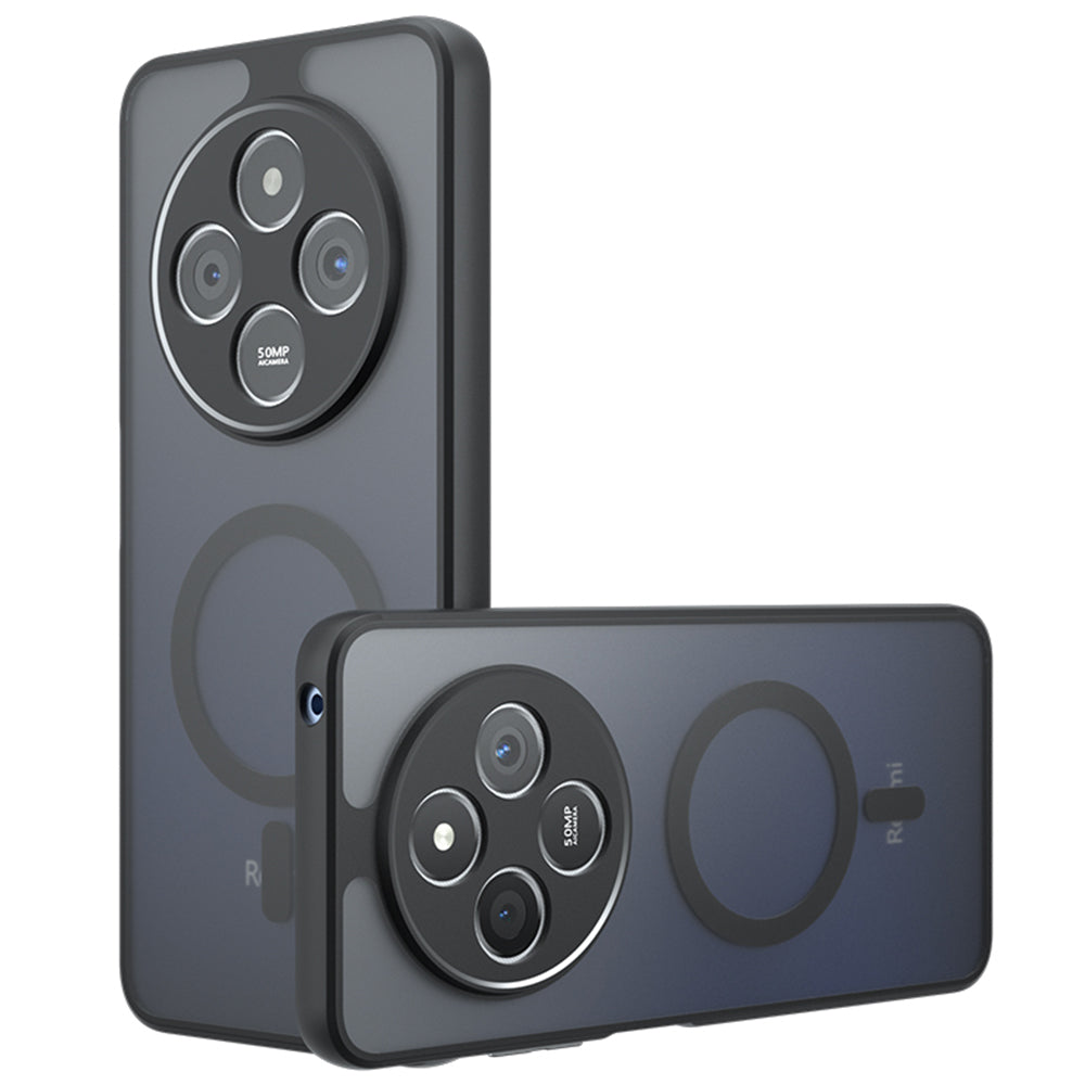 Custodia MagSafe per Xiaomi Redmi 14C, Techsuit, PureFrost, Nera