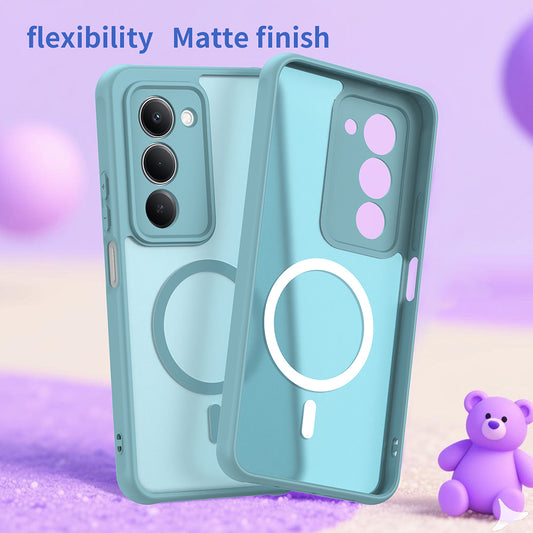 Étui MagSafe pour Xiaomi Redmi 15 5G / 15 4G, Techsuit, HaloFrost II, Vert Clair