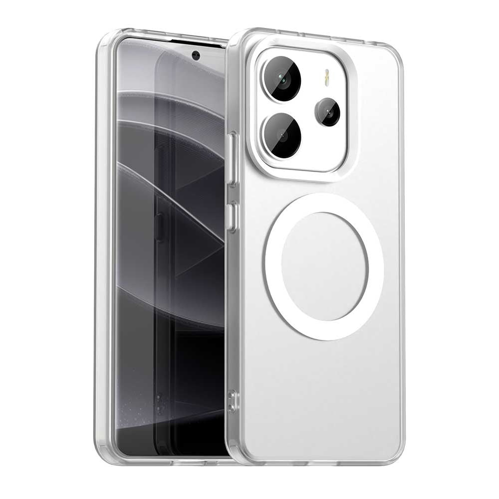 Custodia MagSafe per Xiaomi Redmi Note 14 4G (Standard), Techsuit, CandyCase, Bianca