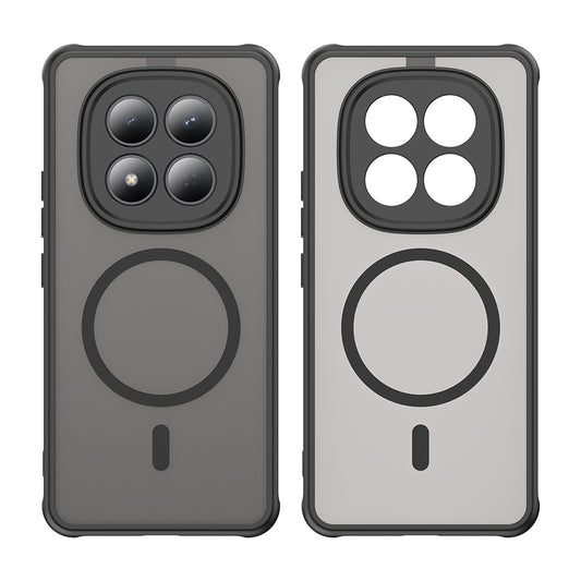 Custodia MagSafe per Xiaomi Redmi Note 15 Pro 4G, Techsuit, HaloFrost II, Nera