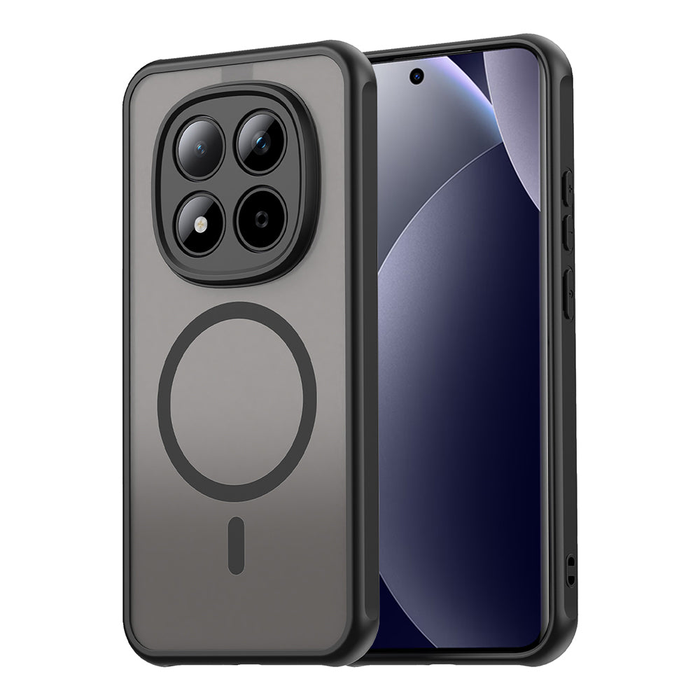 Custodia MagSafe per Xiaomi Redmi Note 15 Pro 5G, Techsuit, HaloFrost II, Nera