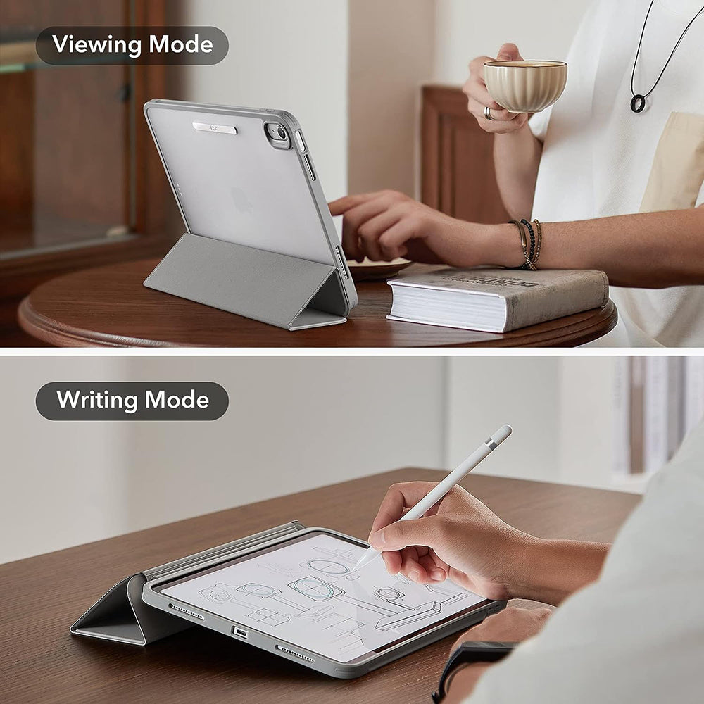 Hülle für Apple iPad (2025) / (2022), ESR, Ascend Hybrid, Grau