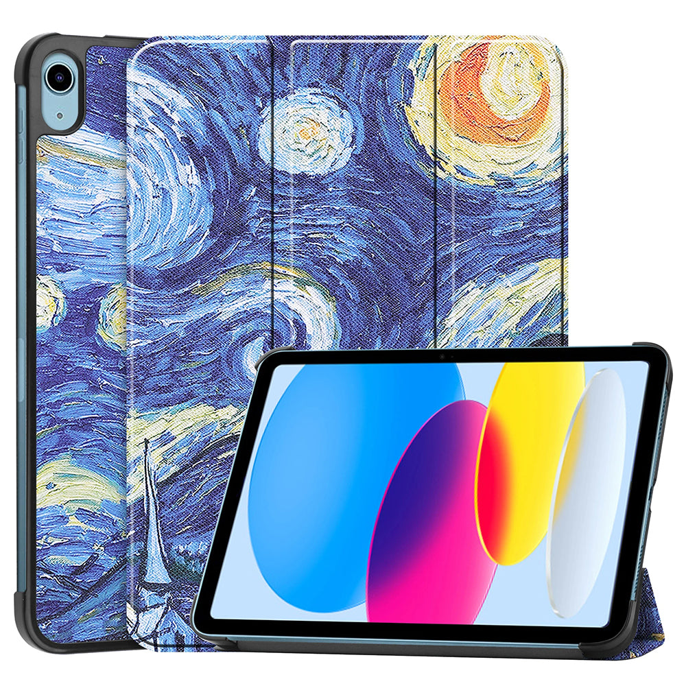 Custodia per Apple iPad (2025) / (2022), Techsuit, FoldPro Starry Night, Multicolore