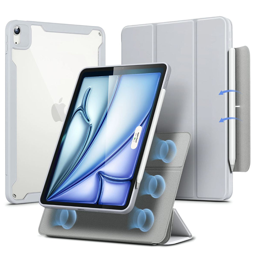 Custodia per Apple iPad Air 11 (2026) / iPad Air 11 (2025) / Air 11 (2024) / Air (2022) / Air (2020), ESR, Rebound Hybrid, Grigio