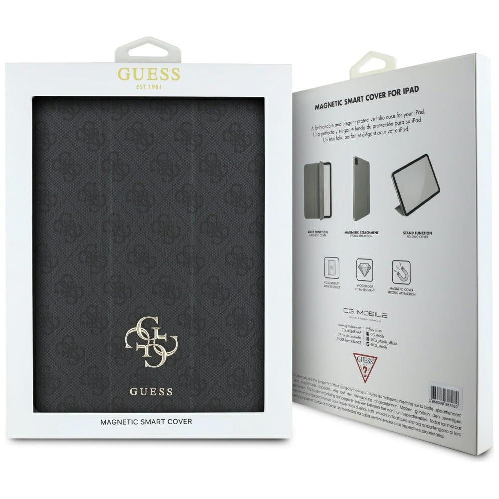 Hülle für Apple iPad Air 13 (2025) / Air 13 (2024), Guess, 4G Big Logo, Schwarz