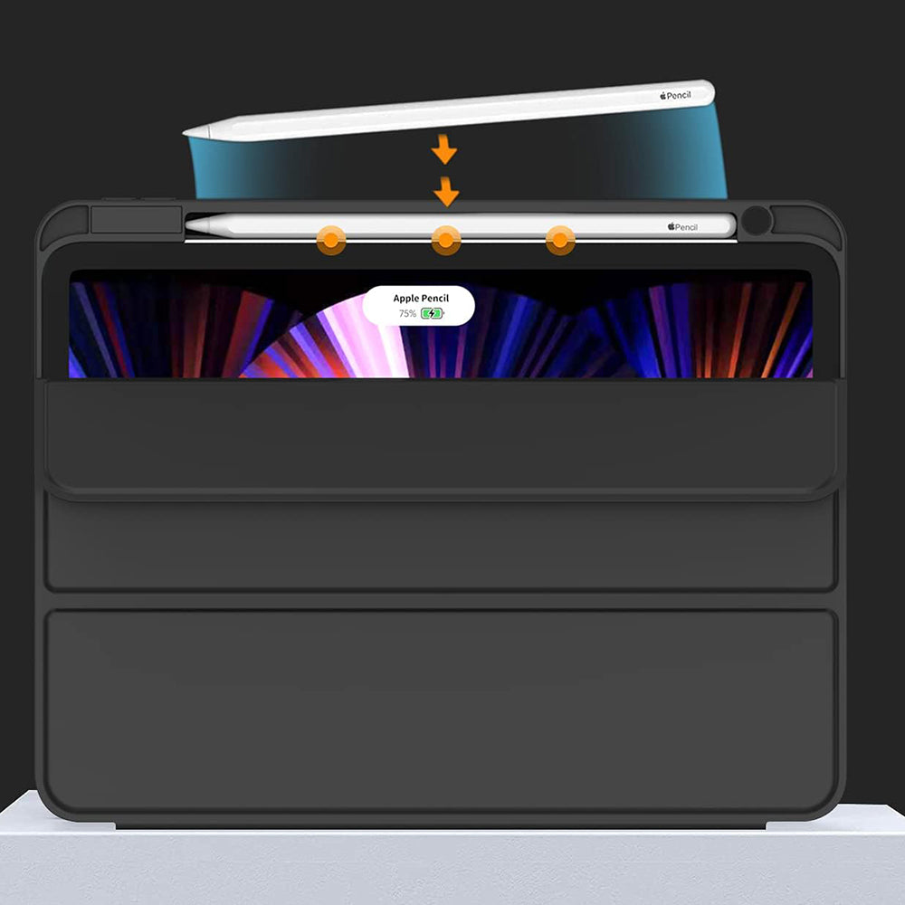 Custodia per Apple iPad Air 13 (2026) / Air 13 (2025) / Air 13 (2024), Techsuit, Flex Trifold, Nera