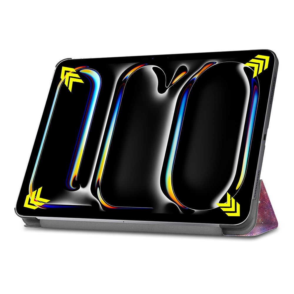 Coque pour Apple iPad Pro 11 (2024), Techsuit, FoldPro Galaxy, Multicolore
