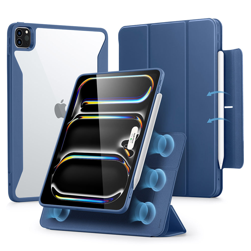 Custodia per Apple iPad Pro 13 (2024), ESR, Rebound Hybrid, Blu Navy