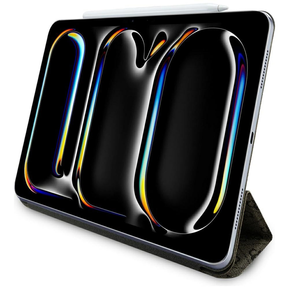 Hülle für Apple iPad Pro 13 (2024), Guess, 4G Big Logo, Braun