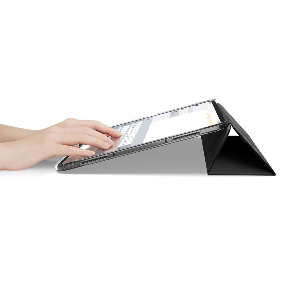 Étui pour Apple iPad Pro 13 (2024), Spigen, Liquid Air Folio, Noir ACS09439
