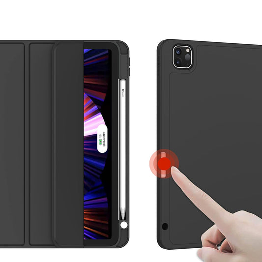 Hülle für Apple iPad Pro 13 (2024), Techsuit, Flex Trifold, Schwarz