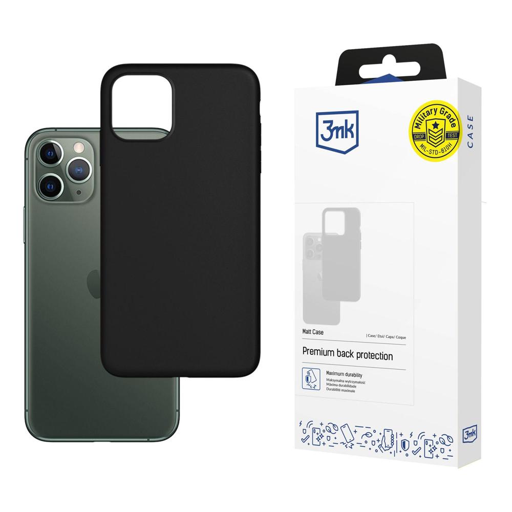 Custodia per Apple iPhone 12 / 12 Pro, 3MK, Nera Opaca