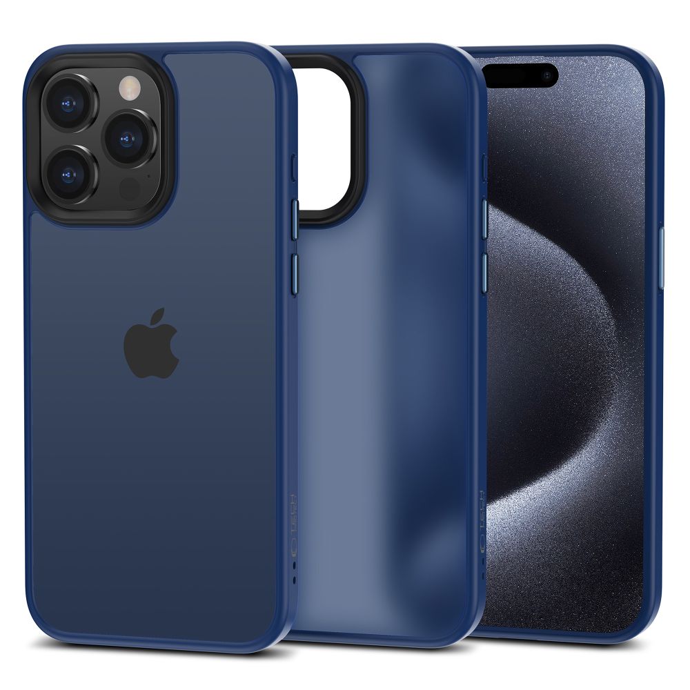 Custodia per Apple iPhone 15 Pro Max, Tech-Protect, Magmat, Blu Navy