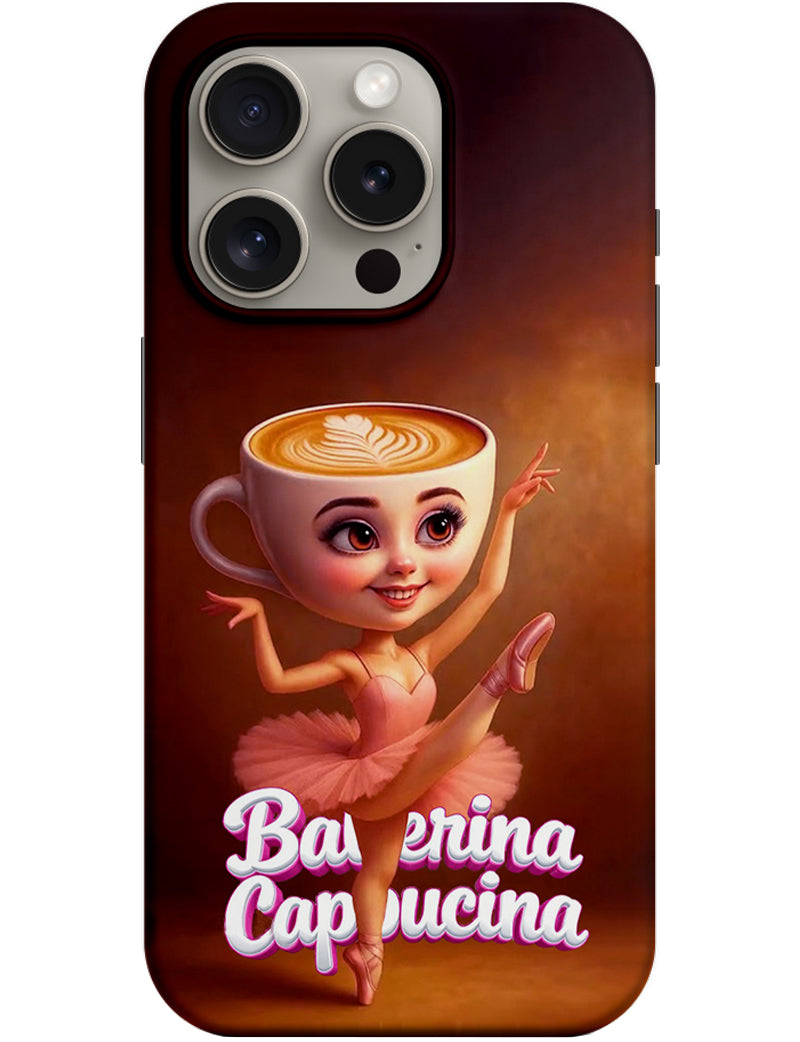 Custodia per Apple iPhone 14 Pro, Perfect Case, Italian Brainrot Ballerina Capuccina, Multicolore