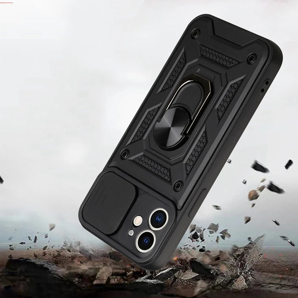 Custodia per Apple iPhone 11, Techsuit, CamShield, Nera