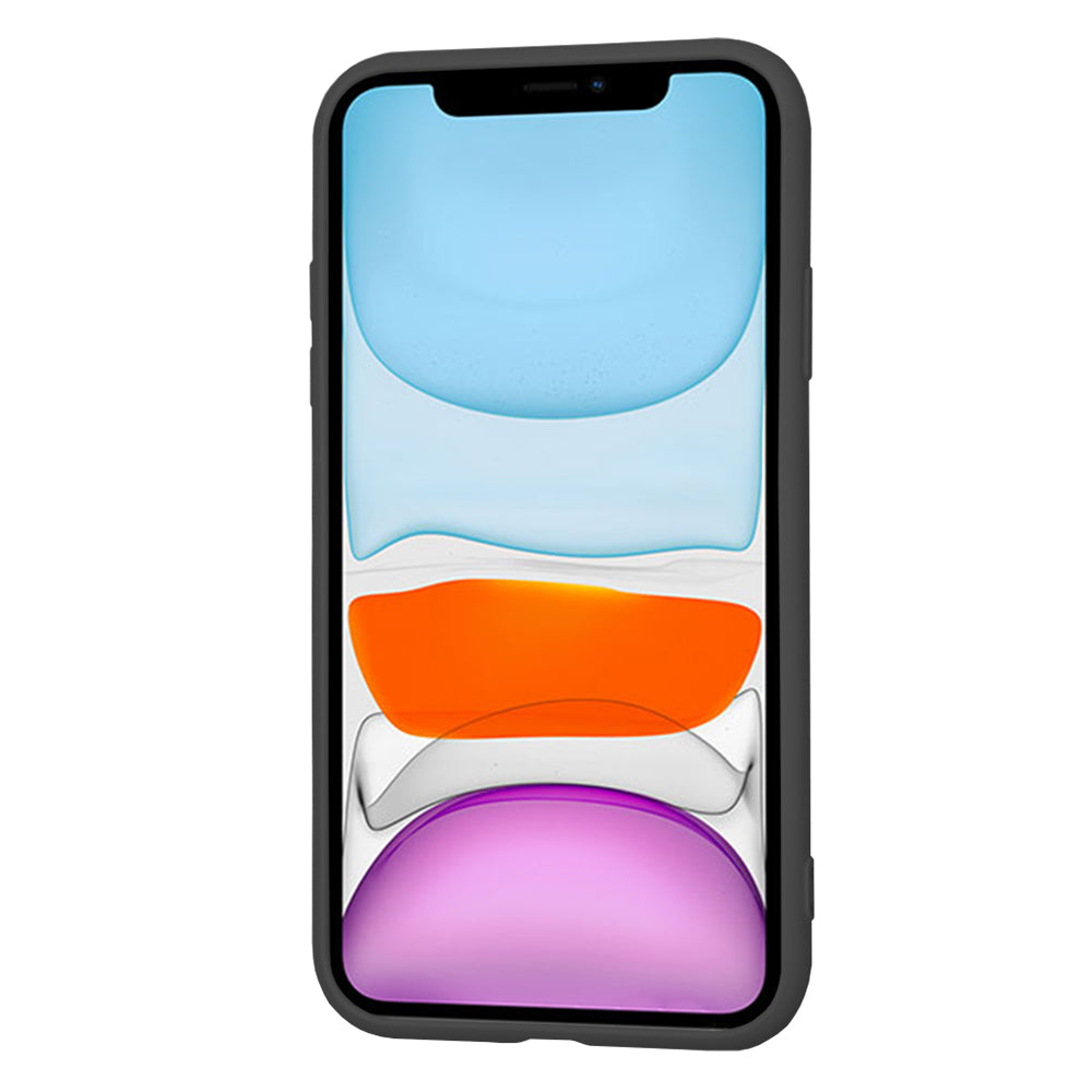 Custodia per Apple iPhone 11, Techsuit, SoftFlex, Nera
